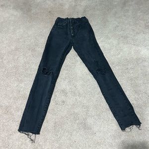 Aeropostale Super High Rise Curvy Black Jeans!